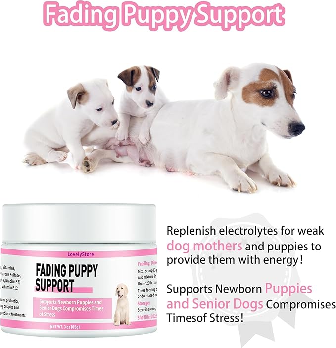 4 in 1 Whelping Kit for Dogs - Whelping Calcium Paste, Probiotic Paste, Fading Puppy Support & Puppy Milk Replacer - Essential Dog Whelping Supplies for Safe Delivery, Strong Puppies & Nursing Support-PawvioPets