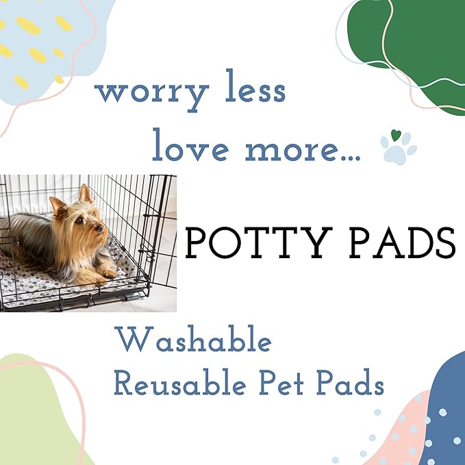 Caldwell's Pet Supply Co. 24x36 Potty Pads, Washable Pee Pads for Dogs, Reusable Pee Pads for Dogs, Puppy Potty Mat, Whelping Rug, Reusable Puppy Mat, Medium (Set of 3)-PawvioPets