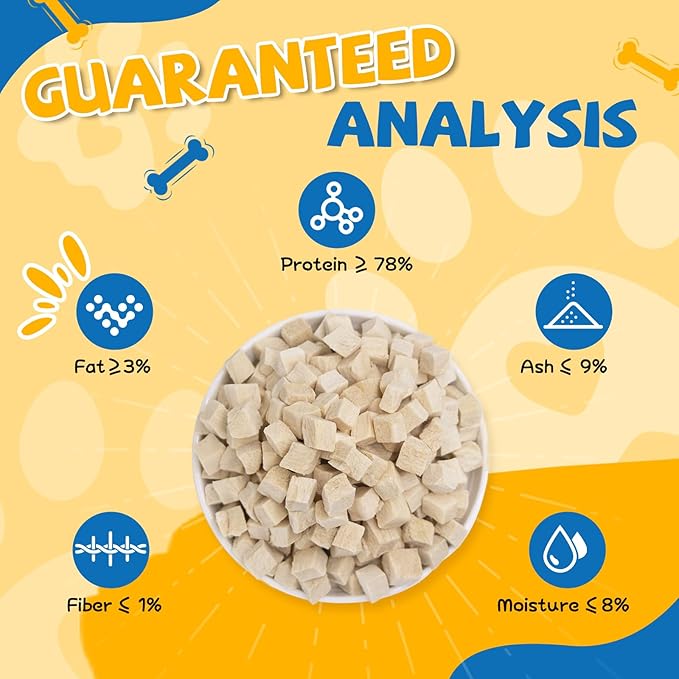 gazeupon Freeze Dried Chicken Treats for Dogs & Cats, Single Ingredient Natural and Healthy Training Treats & Food Topper, High Protein Dog Snacks,10.58 oz-PawvioPets