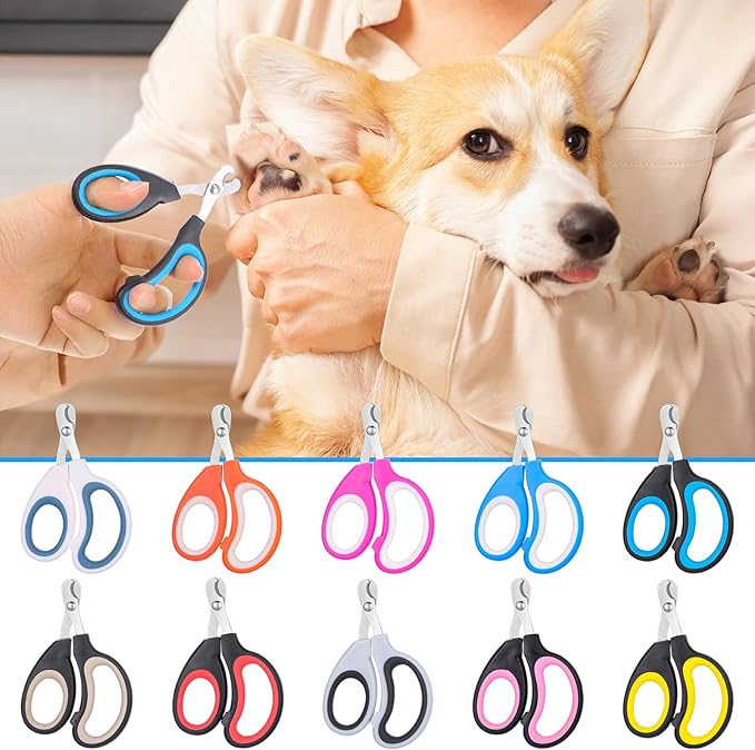 20 Pcs Cat Nail Clipper Bulk Kitten Claw Trimmer Pet Nail Cutter Claw Care for Cats, Kittens, Bunny, Puppy, Rabbit, Gatos, and More-PawvioPets