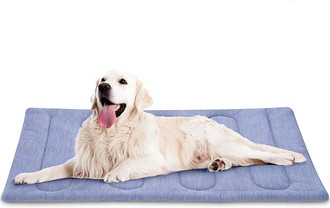 Cooling Mat for Large Dogs - Double-Sided Waterproof & Cool, Q-MAX>0.47, Portable Dog Cooling Mat for Summer. (M (28''x20''))-PawvioPets