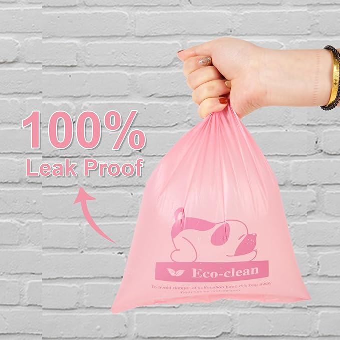 ECO-CLEAN 360 Count Dog Poop Bags with Dispenser, Leak-Proof, Cherry Blossom scented-PawvioPets