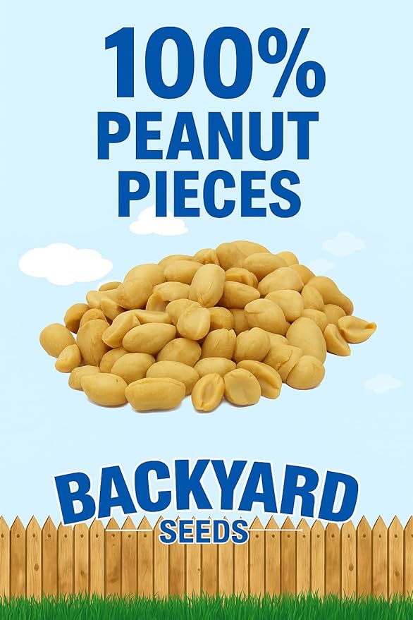 CountryMax Backyard Seeds Shelled Whole Peanuts for Woodpeckers, Birds, Squirrels & Wildlife – Premium Wild Animal Food, 10 lbs Bag-PawvioPets