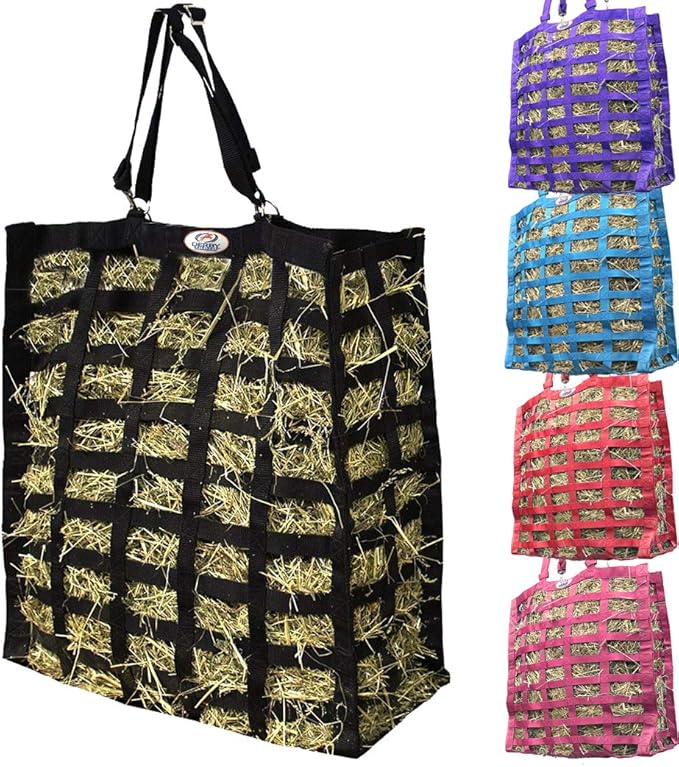 Derby Originals Supreme 4-Sided Slow Feed Hay Bag – Patented, 1-Year Warranty, 3.5" & 1.75" Openings-PawvioPets