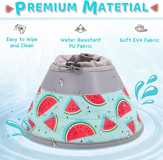 Cat Cone Collar Soft to Stop Licking, Adjustable, Foldable Lightweight Kitten Cones After Surgery Recovery for Cats & Kittens, Cat Cone Alternative (Blue, S)-PawvioPets