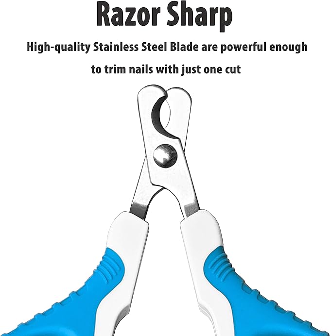 gonicc Professional Pet Nail Clippers and Trimmer - Best for Cats, Small Dogs and Any Small Pets. Sharp Angled Blade Pet Nail Trimmer Scissors.-PawvioPets