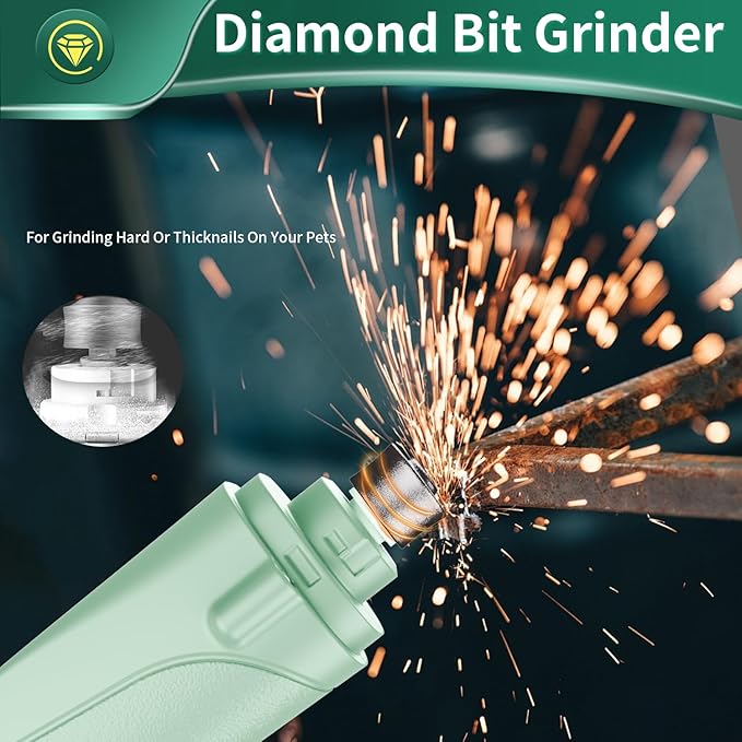 2 in 1 Dog Nail Clippers & Cat Nail Clippers Trimmers for Large Medium Small Dogs Cats Claw Trimmer Quick Sensor and Safety Guard USB Rechargeable with 2 LED Lights Dogs Nail Trimmer-PawvioPets