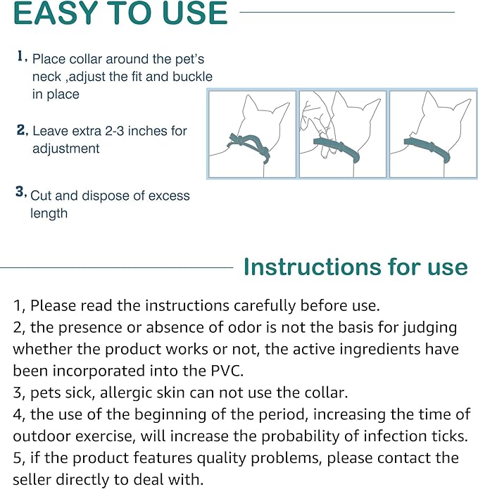 Flea and Tick Collar for Cats. Offers 4 * 6 Months of Protection. Made from Quality Essential Oils. Waterproof and Natural. Protects Kittens. Free Flea Comb and Tick Tweezers. (4 Pack - 13.8 inches)-PawvioPets