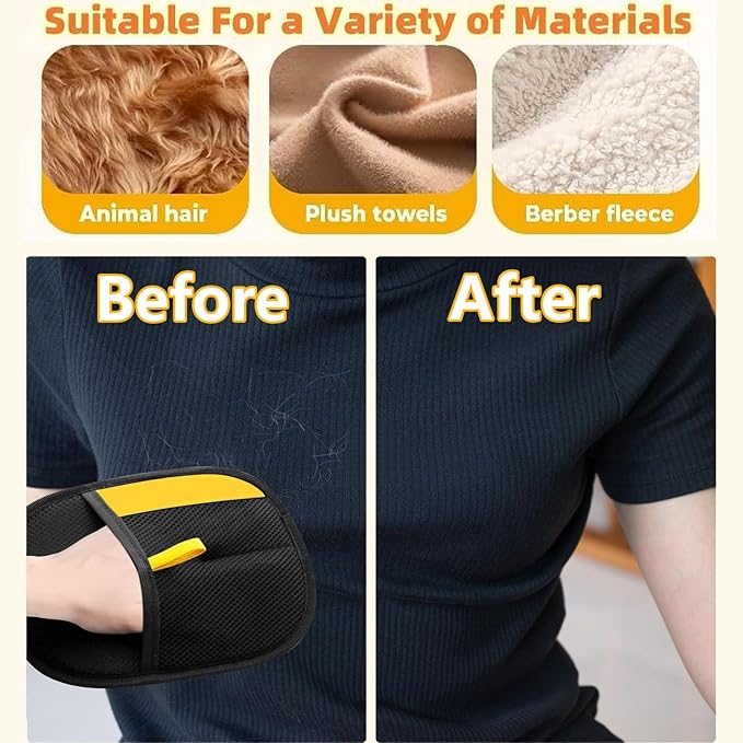 3pcs Pet Hair Removal Glove,Pet Hair Remover Glove for Cats & Dogs,Upgraded Animal Fur Removal Tool, Reusable Cats & Dogs Grooming Gloves for Hair Removal-PawvioPets