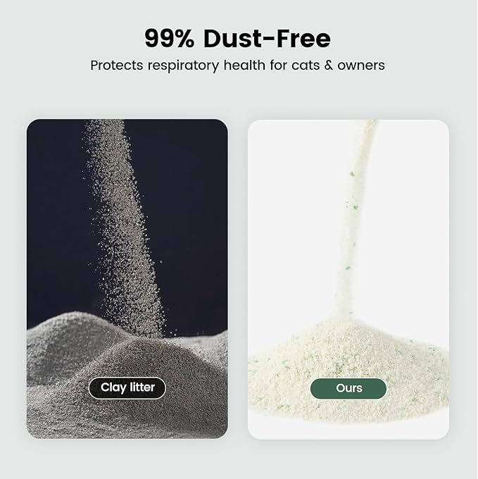 Gardner Pet Cassava Cat Litter, Clumping Cat Litter with Odor Control, Low Dust, Natural Plant-Based Litter, Fast Absorption & Low Tracking Kitty Litter, Unscented with Deodorizing Pellets (9LBS*4)-PawvioPets