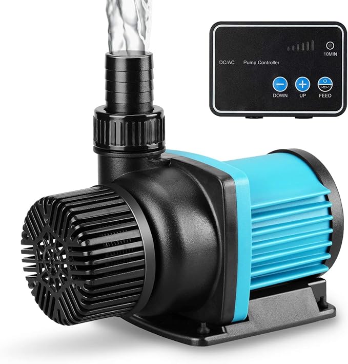 3170 GPH Aquarium 24V DC Water Pump with Controller, Submersible Return Pump for Fish Tank,Aquariums,Fountains,Sump,Hydroponic,Freshwater and Marine Water Use (3170GPH,86W,20.3FT)-PawvioPets