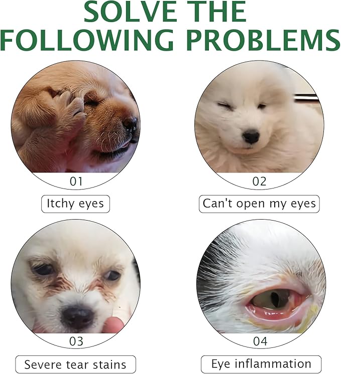 Dog Eye Drops, Eye Cleaner for Dogs & Cats Supports Eyes Infection Relief, Redness & Allergy Eyes Relief, Remove Tear Stain & Eye Debris - Pet Eye Gentle Care Supplement Cats Drops for Eyes - 2 fl oz…-PawvioPets