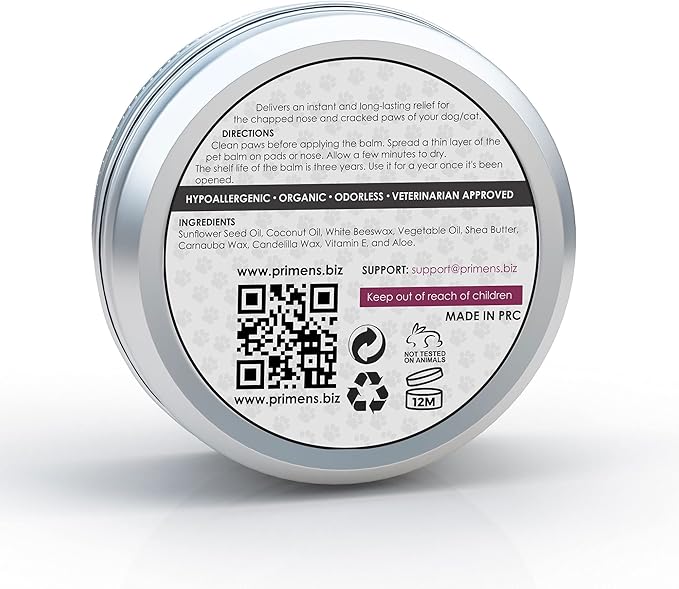 Dog Paw Balm for Dry Cracked Paws – Lick-Safe Moisturizer and Organic Paw Wax with Aloe & Vitamin E – Hot Pavement and Winter Snow Protection – Nose Safe – for All Breeds-PawvioPets