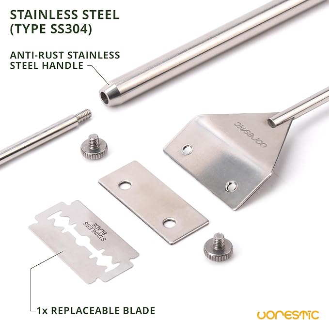 6Pcs Aquascape Tools, Terrarium Tools, Aquarium Kit with Stainless Steel Aquarium Tweezers Extra Long, Aquarium Scissors, Algae Scraper, and Spatula - Aquascaping Tools Set for Maintenance-PawvioPets