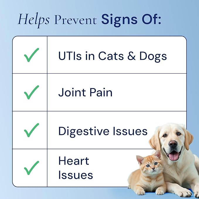 Advanced 15-in-1 Multivitamin for Dogs & Cats - Premium Liquid Supplement with Glucosamine, Vitamin B Complex and Cranberry for Joint, Digestive, Skin, Immune & UTI Support - 2.0 Fl Oz - Made in USA-PawvioPets