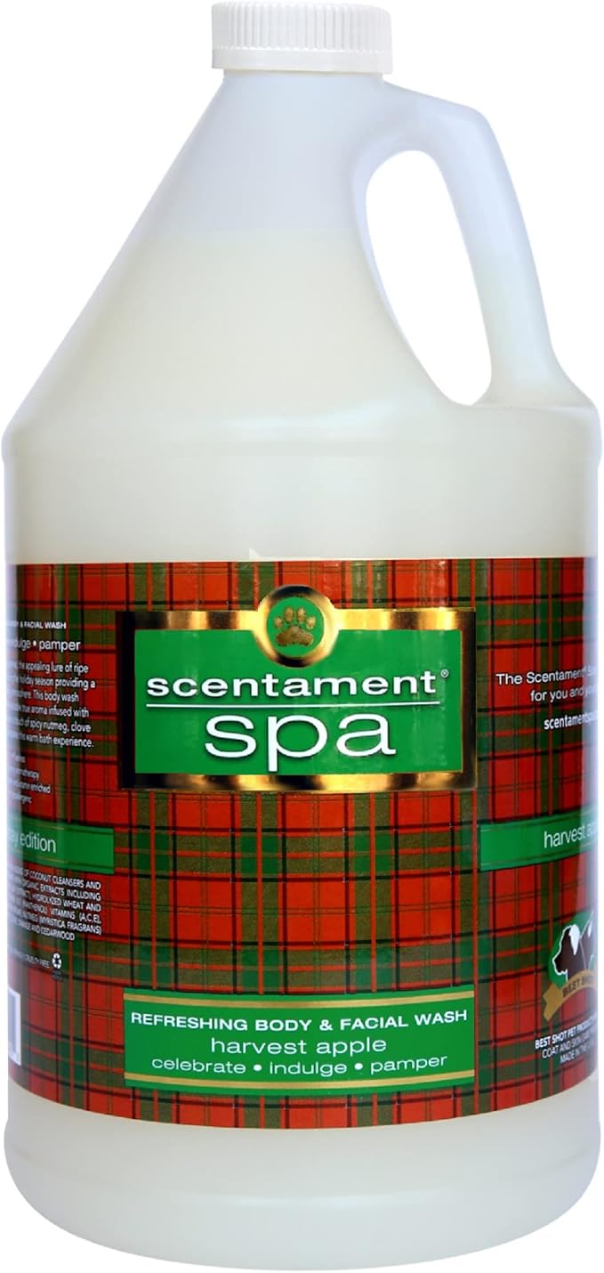 Best Shot Scentament Spa Seasonal Facial & Body Wash, Harvest Apple, 1 Gallon-PawvioPets