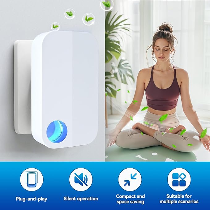 Air Ionizers Negative Ion Air Purifier for Home Portable Air Freshner for Office Living Room,kitchen,Bathroom,Pet Room, Quiet Operation Ionic Air Purifier for Bedroom(4)-PawvioPets