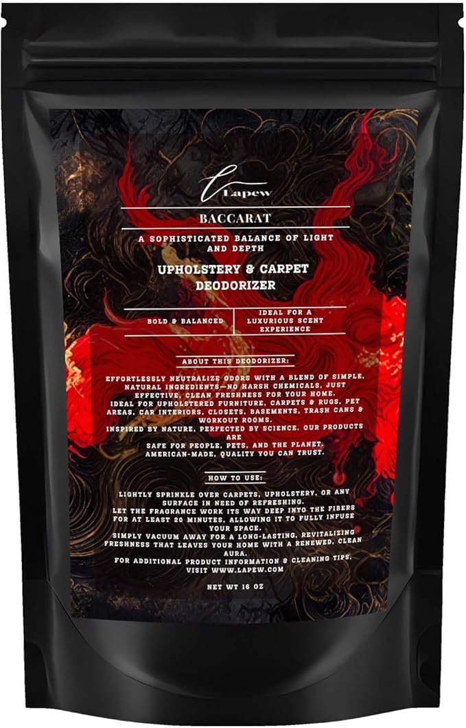 Baccarat Rouge Carpet Freshener Powder: Powerful Odor Eliminator for Home, Upholstery Deodorizer, Carpet Deodorizer, Pet Urine, Cat Litter Box - Baccarat Rouge Fragrance.-PawvioPets