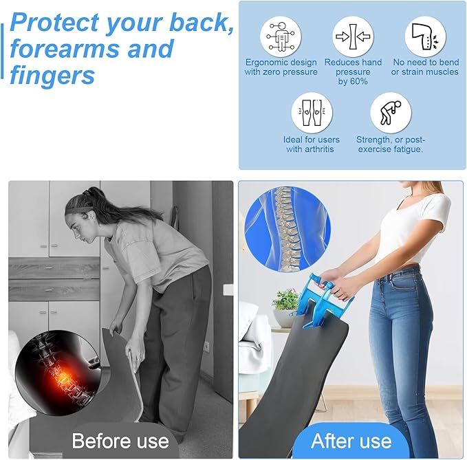 2-Pack Heavy Duty Mat Grippers – Stall Mat Movers for Horse Barn, Gym, Trailer & Rubber Flooring – Ergonomic Mat Puller for Easy Lifting & Moving – Durable, Non-Slip Handles for Secure Grip-PawvioPets