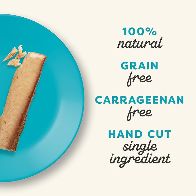 Applaws Natural Cat Treats, Grain-Free, High-Protein Whole Tuna Loins, Single-Ingredient Healthy Snack for Cats (6 x 1.06oz Loins)-PawvioPets