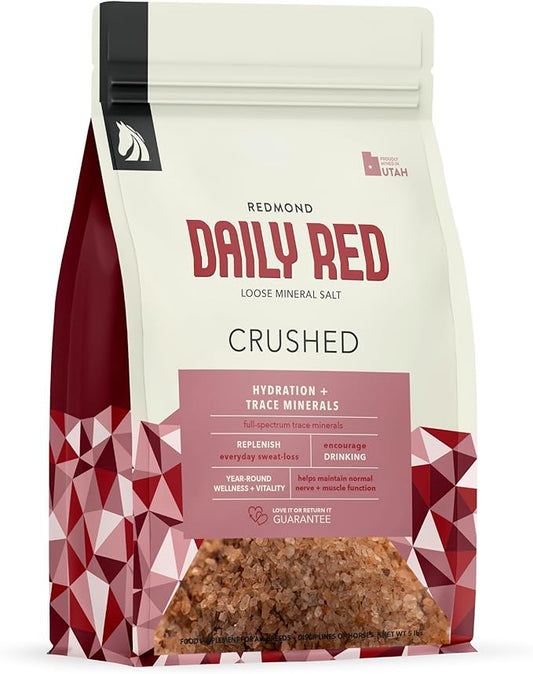 Daily Red Crushed Loose Minerals | Mineral Salt + Electrolyte Supplement for Horses-PawvioPets