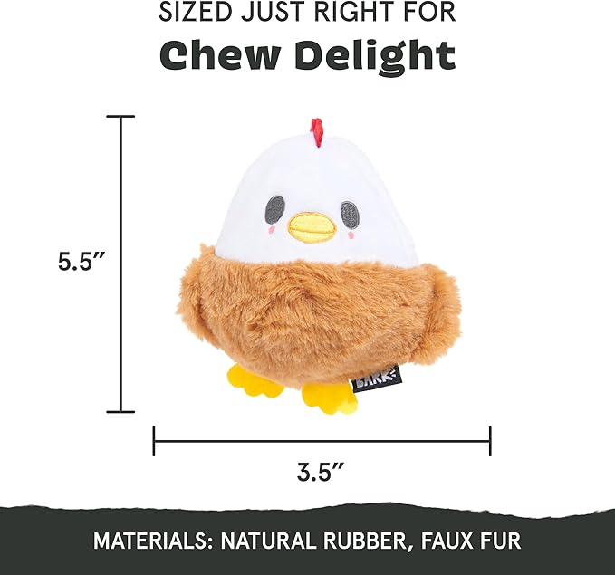 Barkbox Hatch Me If You Can Dog Toy for Medium to Large Aggressive Chewers Two-Layer Tearable Toy with Hidden Surprise Inside for Interactive Playtime-PawvioPets