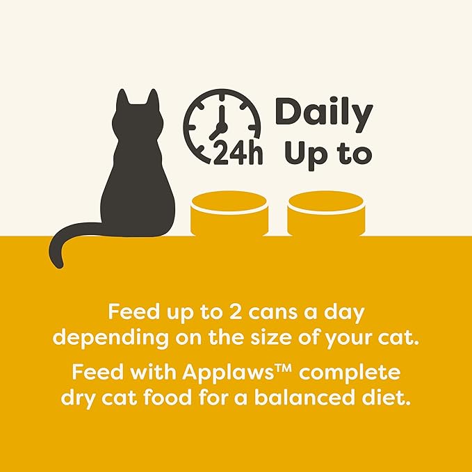 Applaws Natural Wet Cat Food, 24 Count, Limited Ingredient Canned Wet Cat Food, Chicken Breast in Broth, 2.47oz Cans-PawvioPets