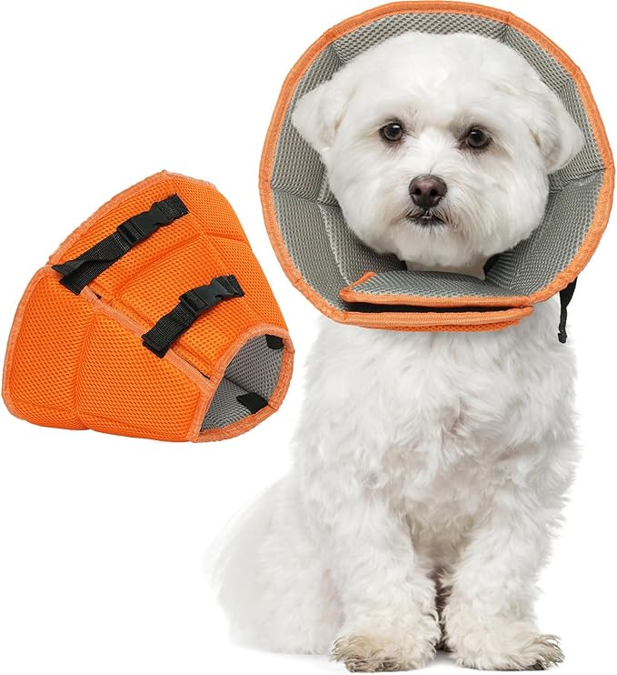 Dog Cone Collar Soft Cone for Medium Dogs After Surgery Adjustable Elizabethan Collar for Dogs to Stop Licking Wounds, Biting Stitches Professional Pet Recovery Cones E-Collar for Dog-PawvioPets