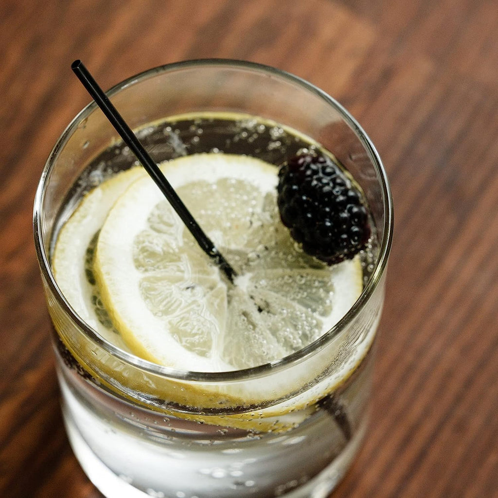 Black Mini Drink Stirrers - 5 Inch Plastic Coffee & Cocktail Stirrer Straws (500 Straws)