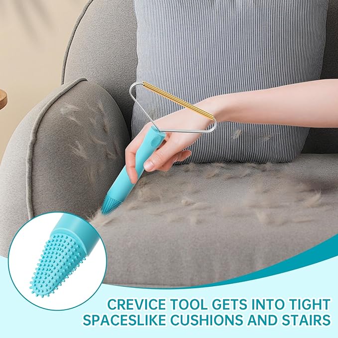 3-Pack Pet Hair Removal Tool,Dog Cat Hair Remover,Lint Shaver Cleaner Pro,Fur Removal Tool,Portable Carpet Scraper,Carpet Rake,Pet Hair Brush for Carpet,Clothes,Car Mats,Couch,Pet Bed,Furniture-PawvioPets