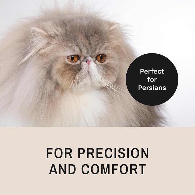 Eye Envy ProPowder Applicator Brush for Dogs and Cats. Use to safely and evenly apply Tear Stain Powder. Small. Washable superfine fiber hair. Long tapered bristles. Ergonomic handle-PawvioPets