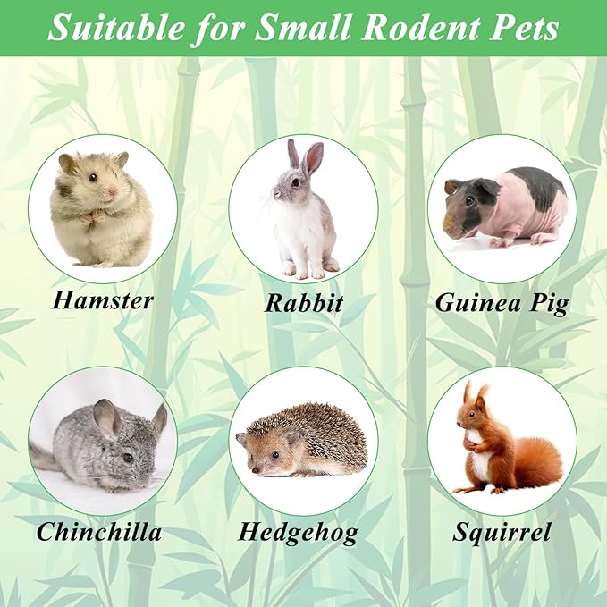 1000g/2.2lb Bamboo Chews for Rabbits, Rabbit Sticks Rabbit Chew Toys Bunny Chew Toys, Molar Treats for Small Animals, Hamsters, Chinchillas, Guinea Pigs, Natural Teeth Grinding Toys-PawvioPets