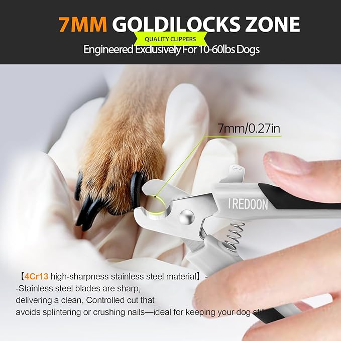 Dog Nail Clippers and Trimmers with Nail File, Ultra-Sharp 4CR13 Stainless Steel Blades Pet Grooming Nail Clippers for Small Medium-Large Breeds-PawvioPets