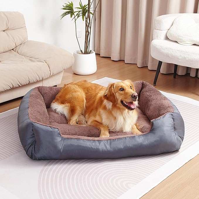 Dog Beds for Jumbo Dogs, Large Pet Beds Machine Washable, Soft Dog Sofa Bed with Non-Slip Bottom-PawvioPets