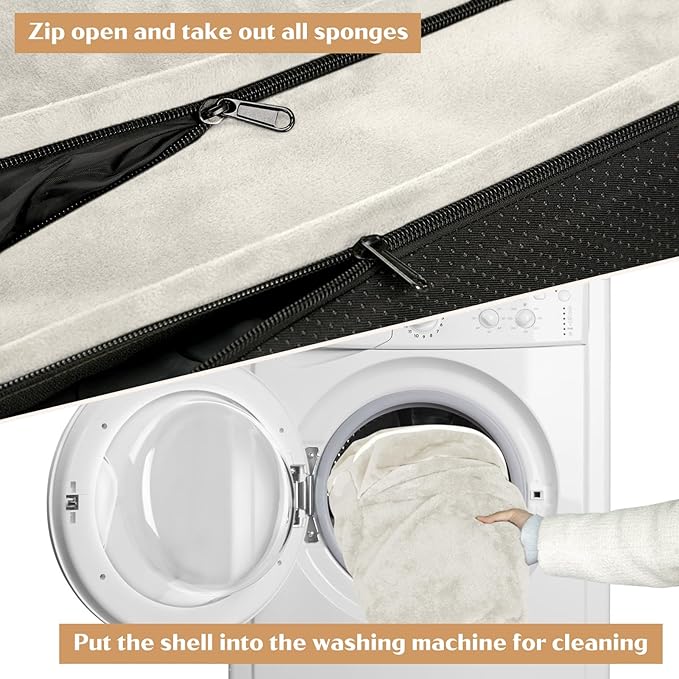 Comfort Expression Small Dog Beds Waterproof Orthopedic Foam Dog Sofa Beds for Small Dogs Comfy Pet Bed with Washable Removable Cover & Non-Slip Bottom(X-Small,Beige)-PawvioPets