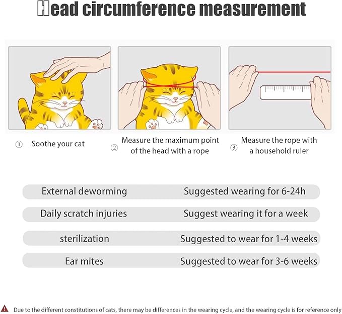 4Pcs Soft Cat Cone, Collar for Cats to Stop Licking, Lightweight, Disposable & Hygienic with Weekly Throwing Design, Multiple Wearing Methods (S/M/L)-PawvioPets