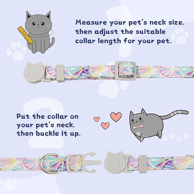 Cat Cone Collar Soft, Adjustable Protective Cats Neck Recovery Cones After Surgery-PawvioPets