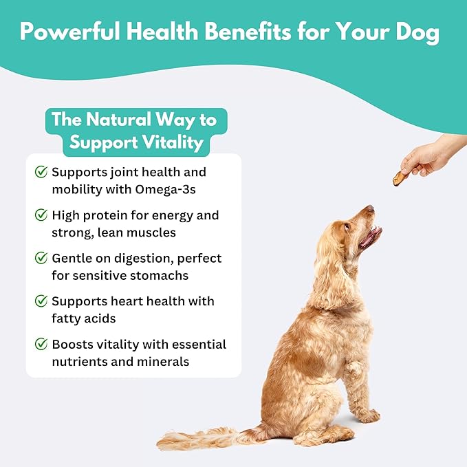 ALFIE'S TREATOS Tuna for Dogs & Cats (2.65 oz), Air-Dried Dog Treats, Omega-3 Food Topper & Training Reward, Australian Wild-Caught, Single Ingredient, Freeze-Dried Alternative-PawvioPets