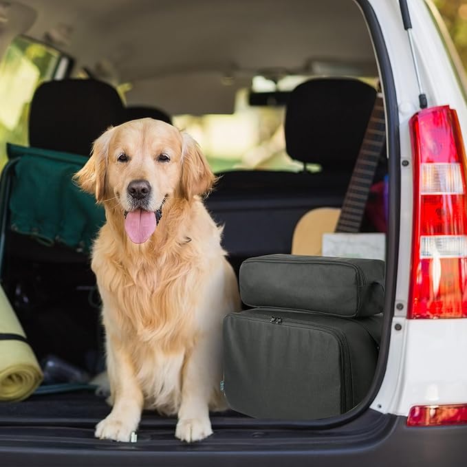 Beautyflier Pet Grooming Supplies Organizer, Protective Tote Bag Case for Pet Grooming Kit & Vacuum Suction Dogs Cats Hair, Travel Pouch Bag for Pet Dog Grooming Vacuum Kit, Bag Only (Black)-PawvioPets