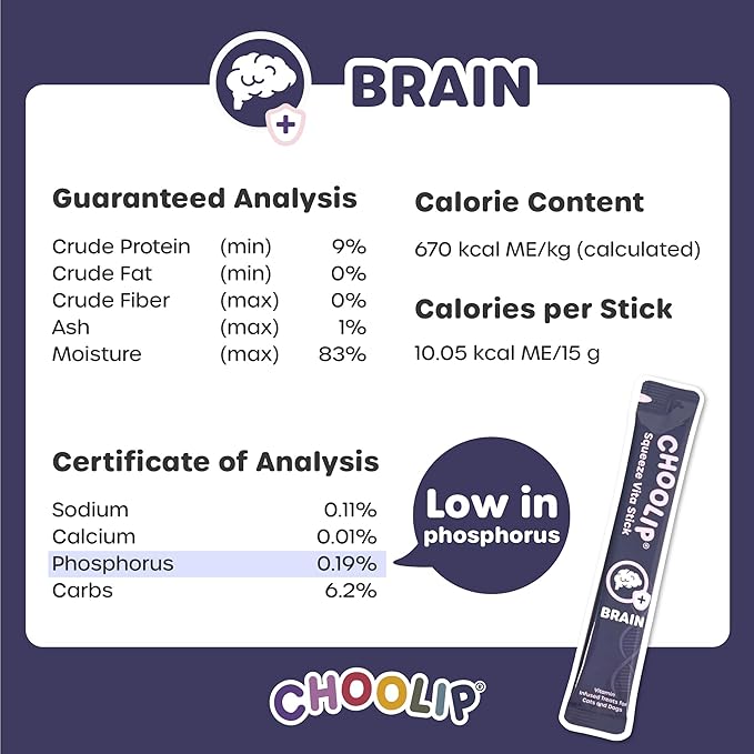 Grab & Go Squeeze Vita Stick Lickable Treats for Dogs & Cats. 49 Brain Support Sticks with Essential multivitamins. Soft and Tasty Paste for All Life Stages, Supporting Brain Health-PawvioPets