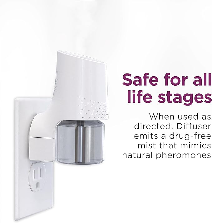 COMFORT ZONE 6 Pack Cat Calming Diffuser Refills; 30-day Refills; Pheromones Help Cat Anxiety-PawvioPets