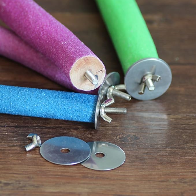 Bird Perch Rough-surfaced Nature Wood Stand Toy Branch for Parrots-PawvioPets