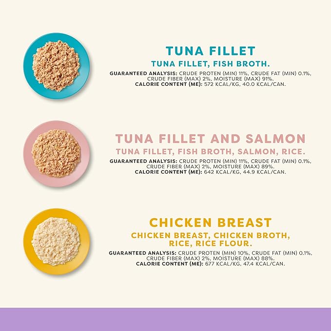 Applaws Natural Wet Cat Food in Broth, Limited Ingredient Canned Wet Cat Food, No Additives, Made with Natural Ingredients, Kitten Variety in Broth Cans (16 x 2.47oz Cans)-PawvioPets