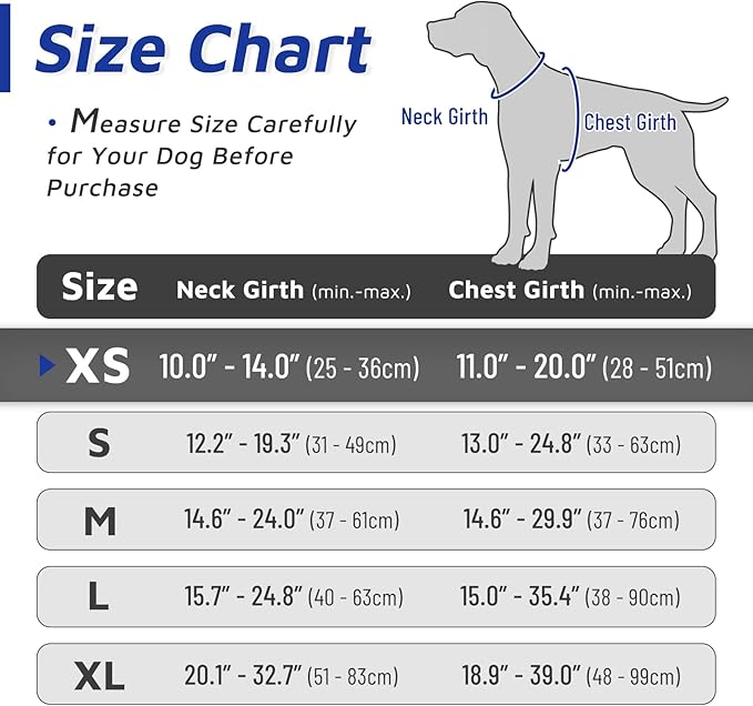 Eagloo Small Dog Harness No Pull, Service Vest with Reflective Strips and Control Handle, Adjustable and Comfortable for Walking, No Choke Pet Harness with 2 Metal Rings, Blue & Orange, XS-PawvioPets