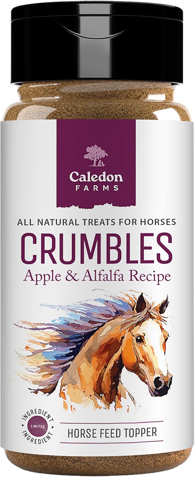 Caledon Farms Crumbles - Apple & Alfalfa Recipe, 10.6oz, Horse Treats-PawvioPets