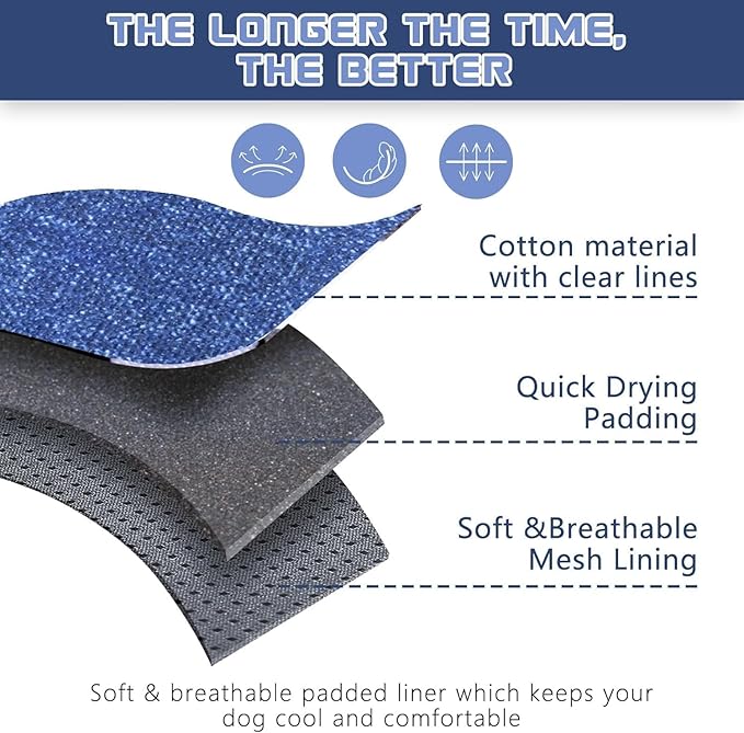 BUMBIN Tactical Dog Harness for Small Dogs No Pull, Famous TIK Tok No Pull Puppy Harness, Fit Smart Reflective Pet Walking Harness for Training, Adjustable Dog Vest Harness with Handle Denim Blue XS-PawvioPets