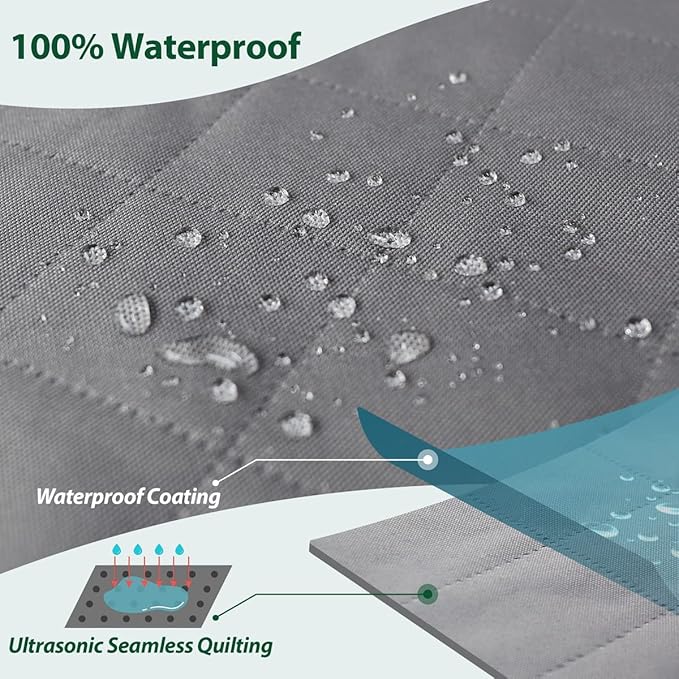 Dog Car Seat Cover for Back Seats 100% Waterproof with Metal Buckle Mesh Window Scratch Proof Heavy Duty Rear Backseat Protector Hammock for Pet, SUV Truck Vehicle Accessories, 54" x 58", Grey-PawvioPets