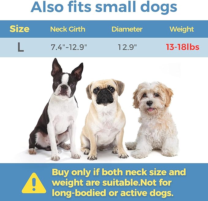 ComSaf Soft, Protective Adjustable Cat Cone Collar to Stop Licking After Surgery, Comfortable Lightweight Elizabethan Collar for Large Cat and Small Dog, Dog Recovery Collar Prevents Licking Wounds-PawvioPets