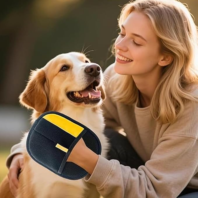 2 Pcs Pet Hair Removal Glove, 2025 New Pet Hair Remover Electrostatic Gloves, Upgrade Electrostatic Gloves Pet Hair, Reusable Cat Dog Grooming Gloves Pet Hair for Cats & Dogs-PawvioPets