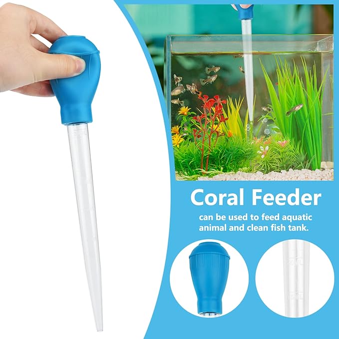 Fish Tank Cleaning Tools, 6 pcs Aquarium Cleaning Tools, Feeder Tools Kit, Aquarium Plants Cleaner, Algae Scraper for Glass Aquariums-PawvioPets
